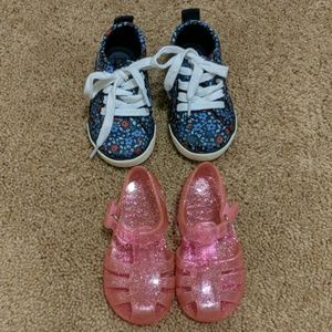 Size 6 toddler girl shoes and socks